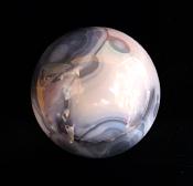 AMETHYST WITH AGATE SPHERE.   SP11765SHLF