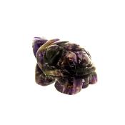 TORTOISE CARVING IN BRAZILIAN AMETHYST.   SP13642POL