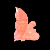 Kneeling Fairy Carving in Brazilian Rose Quartz.   SP14029POL