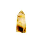 GOLDEN RUTILATED SMOKEY QUARTZ MINI POINT SPECIMEN.    SP14627POL