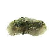 Green Tourmaline in Smokey Quartz Raw Crystal Specimen.   SP16069