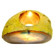 Agate Nodule Single Tea Light Holder.    SP16540SLF