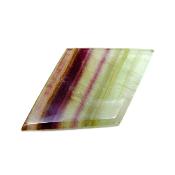 Fluorite fully polished diamond (Rhomboid Shape) slice specimen.   SP16831POL