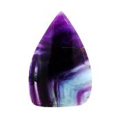 Fully Polished Flame Carving In Purple/ Blue Fluorite.   SP16850POL    