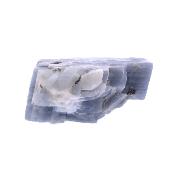 Graphite Sprays In Blue Calcite Raw Crystal Specimen.   SP16946