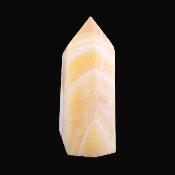 Three Sides Partially Polished Orange Calcite Point/ Tower Specimen.   SP17144POL