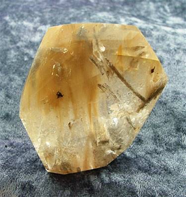 SMOKEY QUARTZ WITH GOLDEN RUTILE POLISHED 'FREE FORM' CRYSTAL. SP5260POL