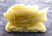 CARVING OF FISH IN AQUAMARINE. SP9124POL