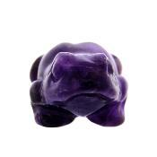 Gemstone Carving Of A Frog In Amethyst.   SPR16797POL