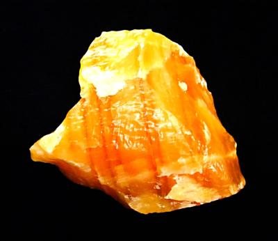 ORANGE CALCITE ACID POLISHED CRYSTAL SPECIMEN.   SP11398SHLF