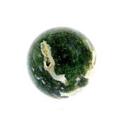 MOSS AGATE GEODE SPHERE.   SP14850POL