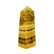 GEMSTONE OBELISK IN BANDED ARAGONITE.   SP15002POL