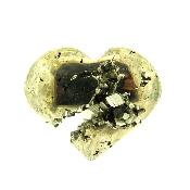 Iron Pyrite (Fools Gold) Polished Geode Heart.   SP16078POL