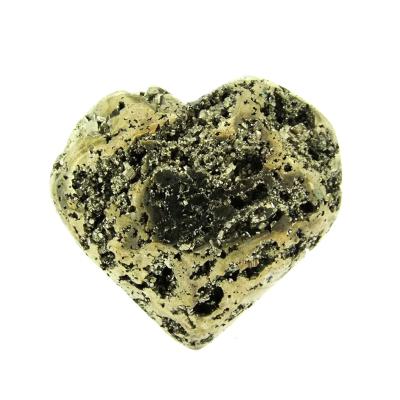 Iron Pyrite (Fools Gold) Polished Geode Heart.   SP16080POL