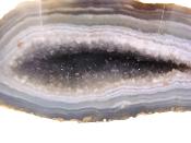 Agate With Amethyst Polished Face Half Geode Specimen.   SP16199POL 