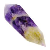 Chevron Amethyst Double Terminated And Faceted Healing Point/ Wand.   SP16549POL