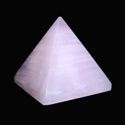 Gemstone Pyramid In Mangano Calcite.   SP16673POL