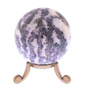 Gemstone Sphere In Zebra Fluorite.   SP17186POL