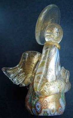 MURANO GLASS LARGE GOLD ANGEL. SP5850MUR