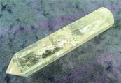 QUARTZ FACETED HEALING WAND. SP6706POL