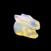 RABBIT CARVING IN OPALITE.   SPR14462POL