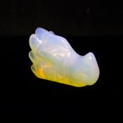 DRAGON'S HEAD CARVING IN OPALITE.   SPR14677POL