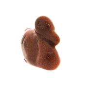 Gemstone Duck Carving in Copper Goldstone.   SPR15178POL