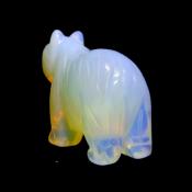 A Bear Carving In Opalite.   SPR15519POL