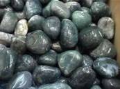 GREEN MOSS AGATE POLISHED TUMBLE STONES.   POL48