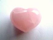 ROSE QUARTZ MINI PUFF HEART.   HRT25RQ