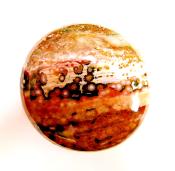 ORBICULAR JASPER POLISHED PEBBLE/ PALMSTONE.   SP10789POL