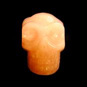 SKULL CARVING IN ROSE QUARTZ.   SP14207POL