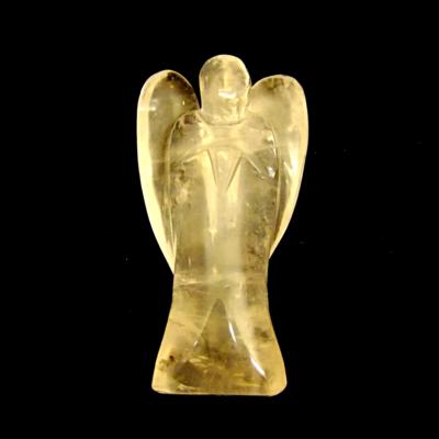 LARGE ANGEL CARVING IN QUARTZ.   SP14363POL