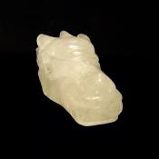 DRAGON'S HEAD CARVING IN QUARTZ.   SP14739POL