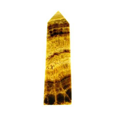 GEMSTONE OBELISK IN BANDED ARAGONITE.   SP15004POL