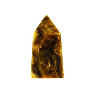 GEMSTONE OBELISK IN BANDED ARAGONITE.   SP15008POL