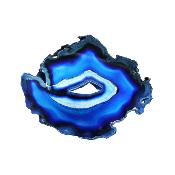 Agate Polished Geode Slice Specimen Coloured Blue.   SP15680POL