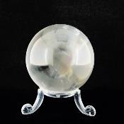 Gemstone Sphere in Water Clear Rainbow Quartz.   SP15730POL