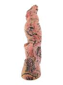 Carving of a Cockatiel perched on a tree stump in Rhodonite.   SP16316POL