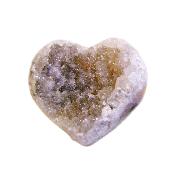 Amethyst Druze Heart Featuring Polished Edge and Rear Face.   SP16477POL