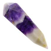 Chevron Amethyst Double Terminated And Faceted Healing Point/ Wand.   SP16549POL