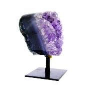 Agate With Amethyst Druze Specimen.   SP16626POL