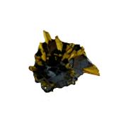 Golden Rutile Formations On Hematite Matrix (Specularite) Raw Crystal Specimen.   SP16913