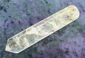 QUARTZ FACETED HEALING WAND. SP6705POL