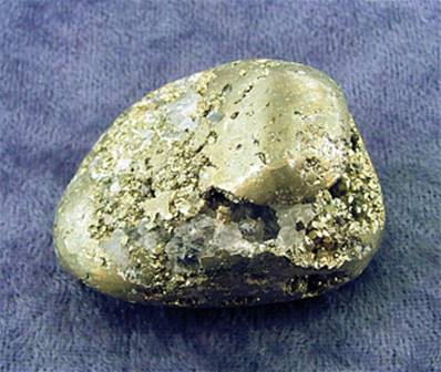 IRON PYRITE (FOOLS GOLD) POLISHED PEBBLE. SP7619POL