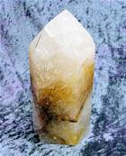 GOLDEN HEALER POLISHED QUARTZ POINT SPECIMEN. SP7630POL