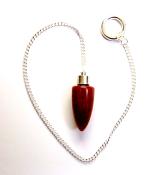 CARNELIAN BULLET STYLE HEALING POINT PENDULUM.   SPR12661