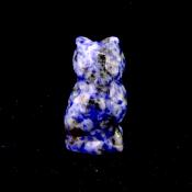 CARVING OF AN OWL IN SODALITE.   SPR14468POL