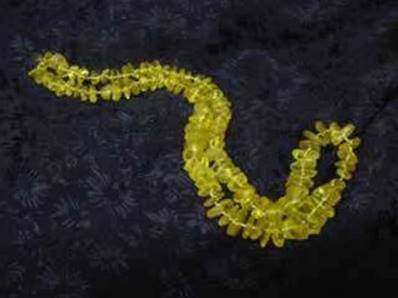 AMBER CHIP CHUNKY NECKLACE