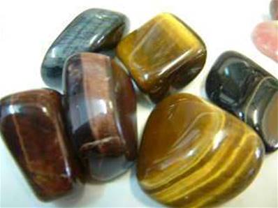 TIGERS EYE BLUE. POL115